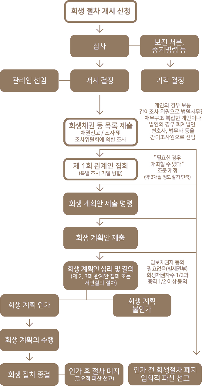 간이회생의 진행절차